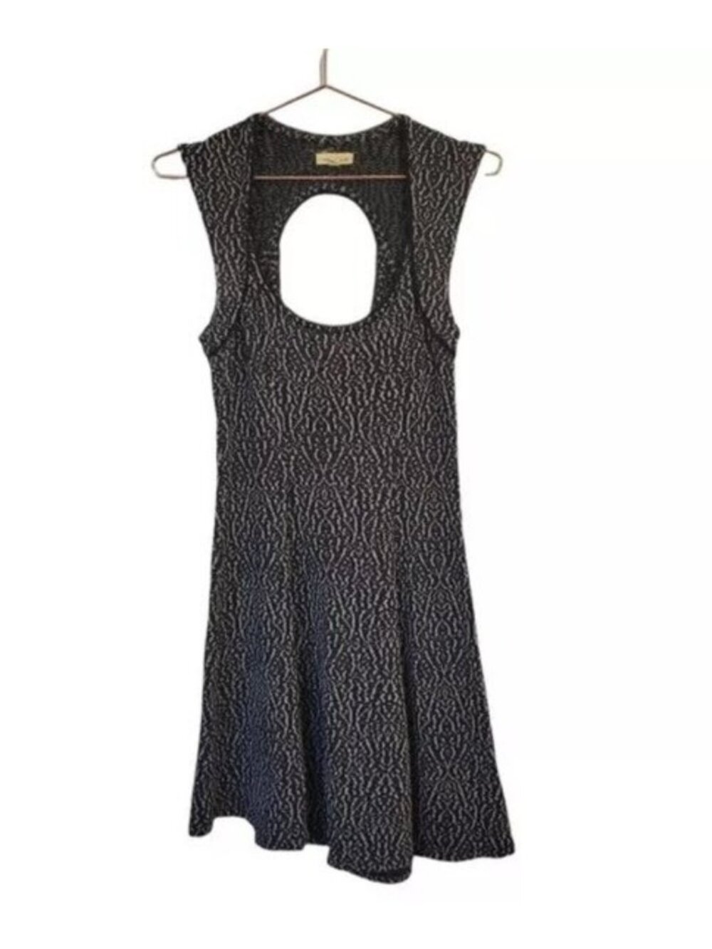 Silence + Noise Urban outfitters | Jaggard Textured A line Dress Black White